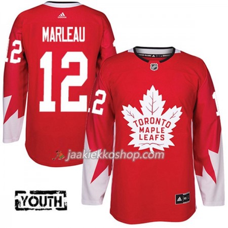 Lapsille NHL Toronto Maple Leafs Pelipaita Patrick Marleau 12 Adidas 2017-2018 Rot Alternate Authentic